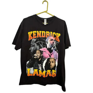 Kendrick Lamar Graphic Black 100% Cotton T-Shirt large